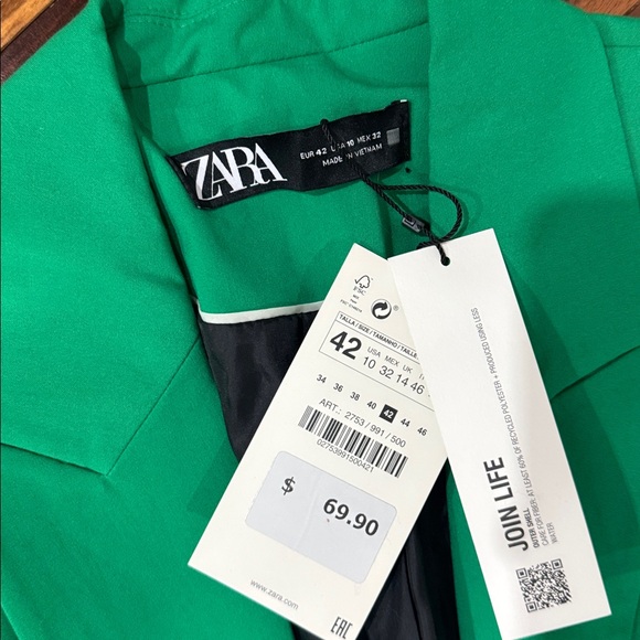 Zara Vibrant Green Jacket - Picture 2 of 3